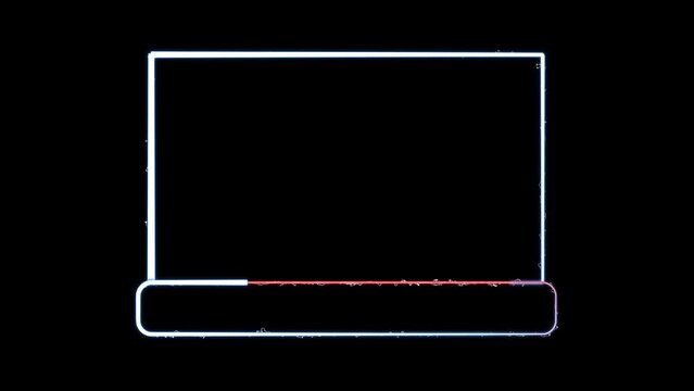 Animated Facecam Overlay for live streaming, Neon Frame suitable for Streamers or Gamers