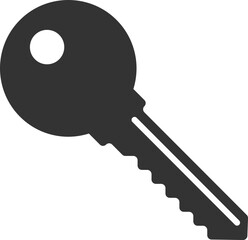 Key icon vector. Keys symbol flat design. 