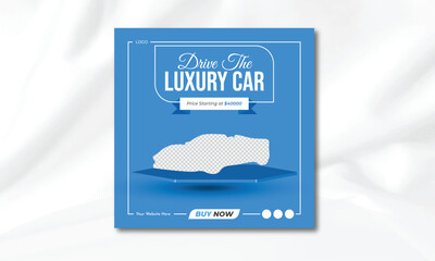 car sale social media post template