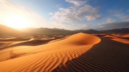 Obraz na płótnie Canvas a sand dunes in the desert