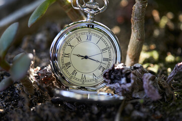 reloj pulsera, reloj, antigüedad, metal, hora, segundero, brújula