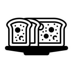 Assorted Fruit Cake Slices in Platter concept, candied  fruit bread vector icon design, Bakery and Breadsmith symbol, Cuisine Maestro sign, food connoisseur stock illustration