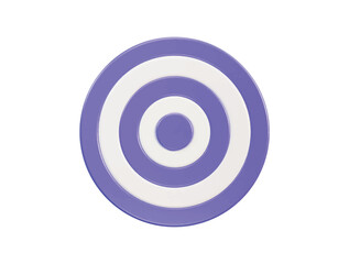 target icon 3d rendering vector illustration