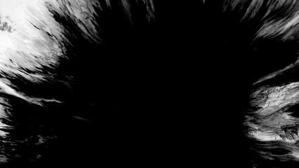 Ethereal Ink Transformation: Stunning Chamber Isolating Beautiful Black and White Watercolor Drops