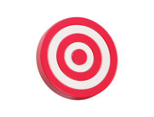target icon 3d rendering vector illustration