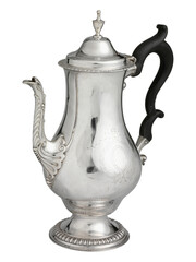 Antique, vintage, coffeepot isolated background 