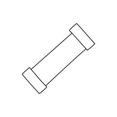 line drawing doodle cartoon of water pipe