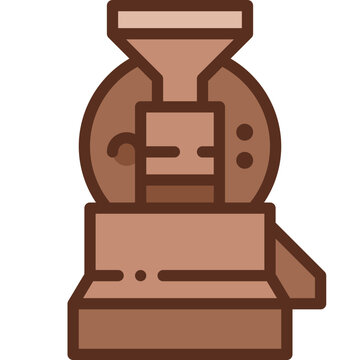 brown coffee grinder icon clip art preview