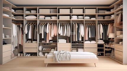Organized Chaos: Inside a Modern Closet. Generative AI