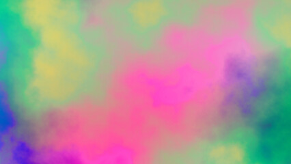 Vibrant rainbow colors smoke effect. Colorant powder splash explosion texture. Magenta pink blue green yellow purple color transitions. Holi festival. Fluorescent multicolor mist. Neon colors backdrop