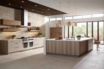 Contemporary Kitchen Design with Stainless Steel Appliances and Quartz Countertops