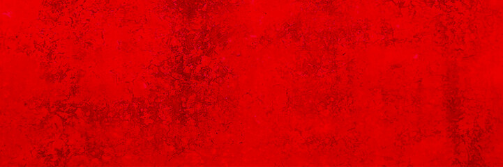 Long wide red grunge cement wall. Vector design image.