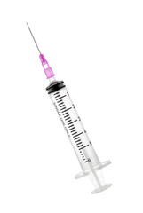 empty syringe for injection isolated on transparent png