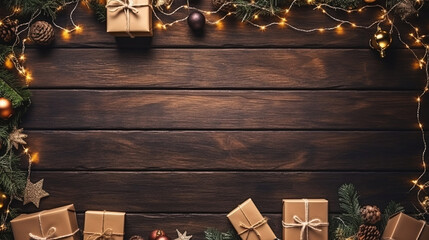 Christmas craft gift background