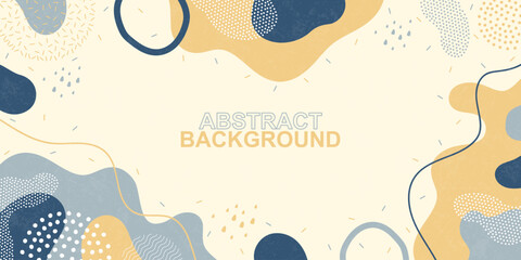Fototapeta premium Abstract background. Color wave template presentation design with color line and dots.