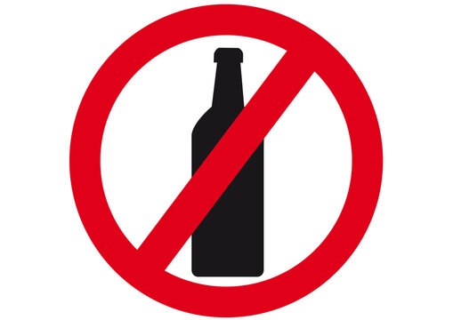 Schild Glasflaschen verboten