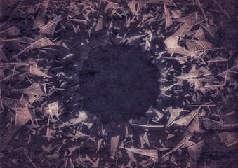 retro style wallpaper with old texture with holes