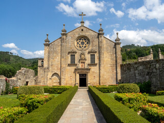 Fototapeta na wymiar Renaissance doorway to the monastery of São João de Tarouca. Viseu, Portugal