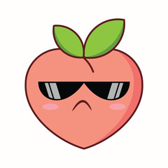  This kawaii peach illustration is perfect for children's products, stationery, cute merchandise, social media graphics, and any project that calls for a dose of irresistible charm. Eps 10