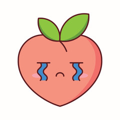  This kawaii peach illustration is perfect for children's products, stationery, cute merchandise, social media graphics, and any project that calls for a dose of irresistible charm. Eps 10