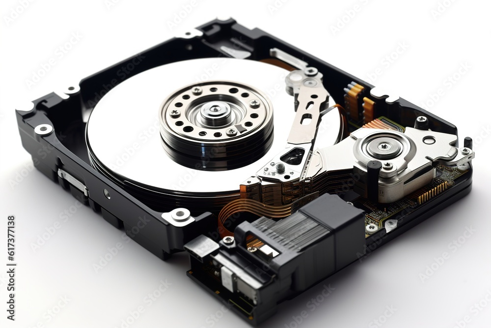 Poster data storage isolated on white background. generated by ai.