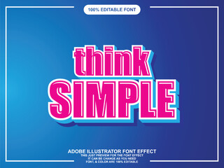 modern pink editable font text effect, text graphic style