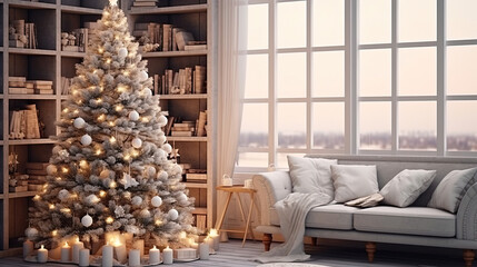 Happy new year and christmas concept