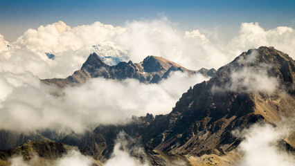 Clouds and mountains, France