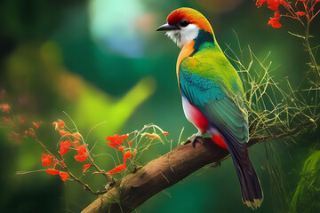 Fototapeta premium cartoon birds for any visual design vector and photo