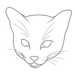Cat face emotion