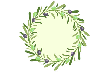 オリーブのフレーム