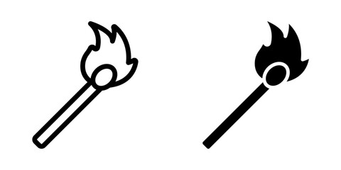 Matches icon. sign for mobile concept and web design. vector illustration