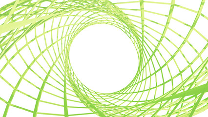 3d rendering of abstract spiral shape wireframe.