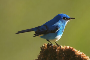 closeup shot of beautiful Birds sitting on a tree branch surrounded by green leaves_18