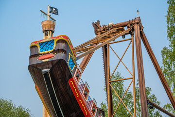 Viking Rook attraction in the amusement park.