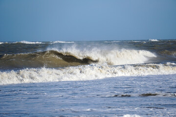 Fototapeta premium Welle Nordsee Baltrum