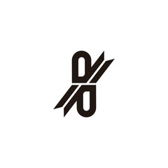Fototapeta na wymiar Capsule, ribbon geometric symbol simple logo vector