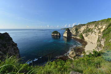 Fototapeta na wymiar Scenic Diamond Beach Nusa Penida