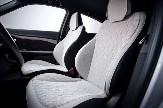 seats are gray, in the style of digital airbrushing, concept of modern digital fiber