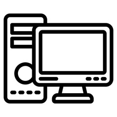 computer, pc, monitor icon