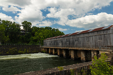 Savannah river rapids in Augusta