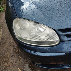 headlight of a car