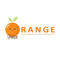 orange juice logo vector illustration