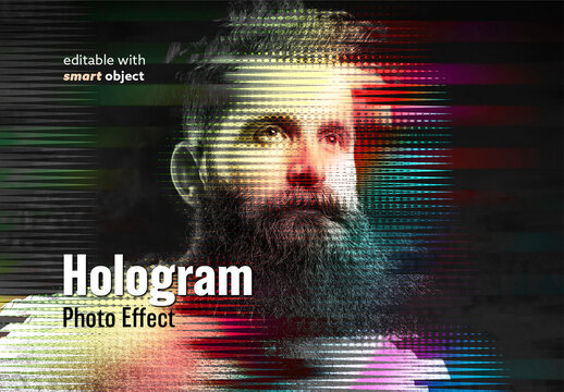 Hologram Photo Effect