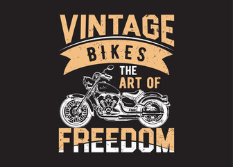 vintage bike t-shirt design, old bike, bike vector, custom motorcycle, vintage elegant design