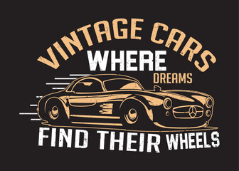vintage car t-shirt design, old car, car vector, custom old car, vintage elegant design