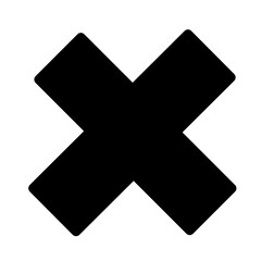 black cross icon