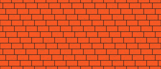 brick tile background. red seamless patter for kitchen backsplash, bathroom wall, shower. vector texture