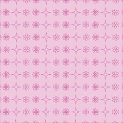 cute pink background, wallpaper, with flowers and stars