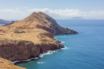 The edge of the promontory of the Ponta de Sao Lourenço, the most eastern tip of Madeira
